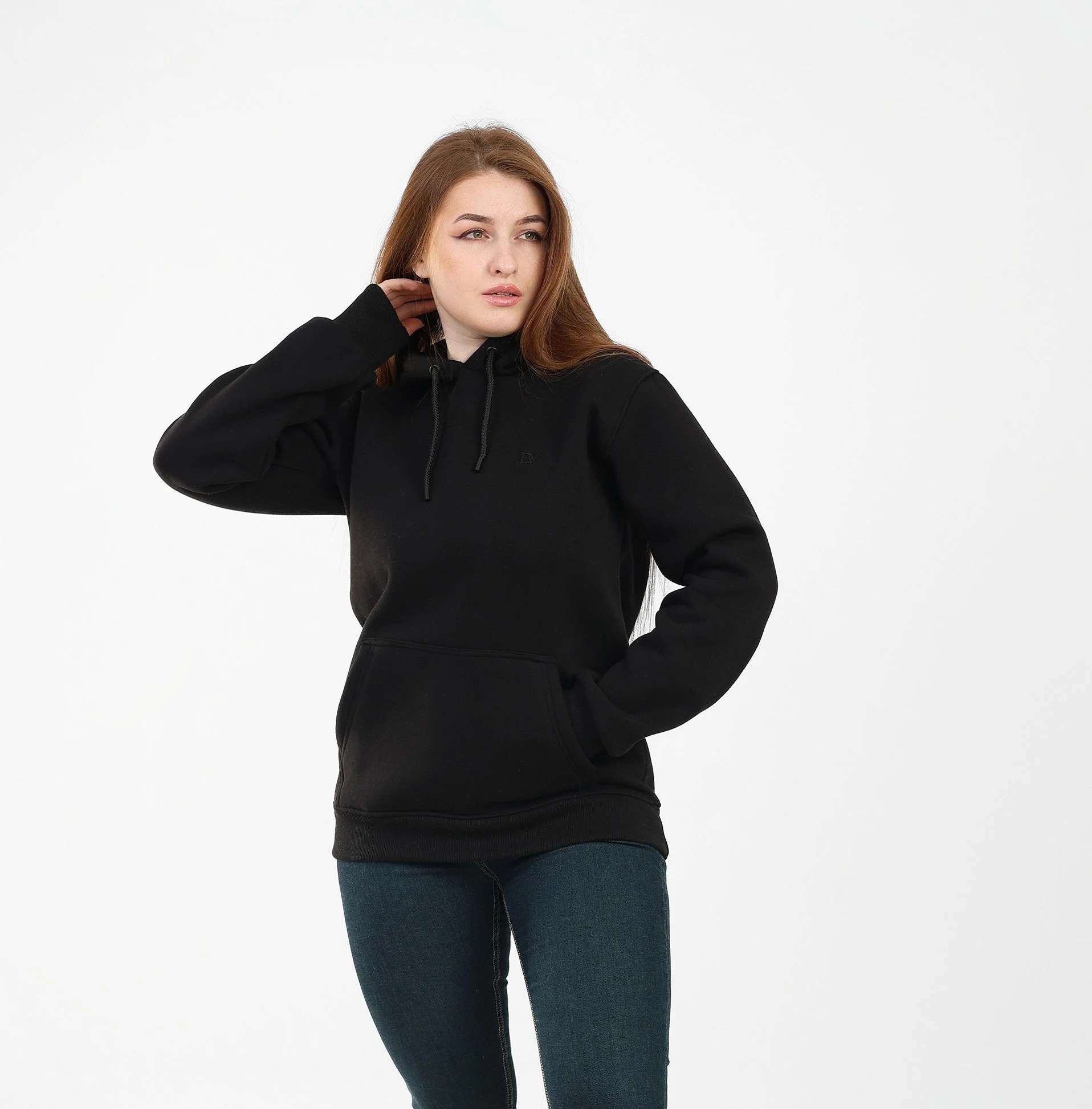 DAVA Hoodie, XL, Black